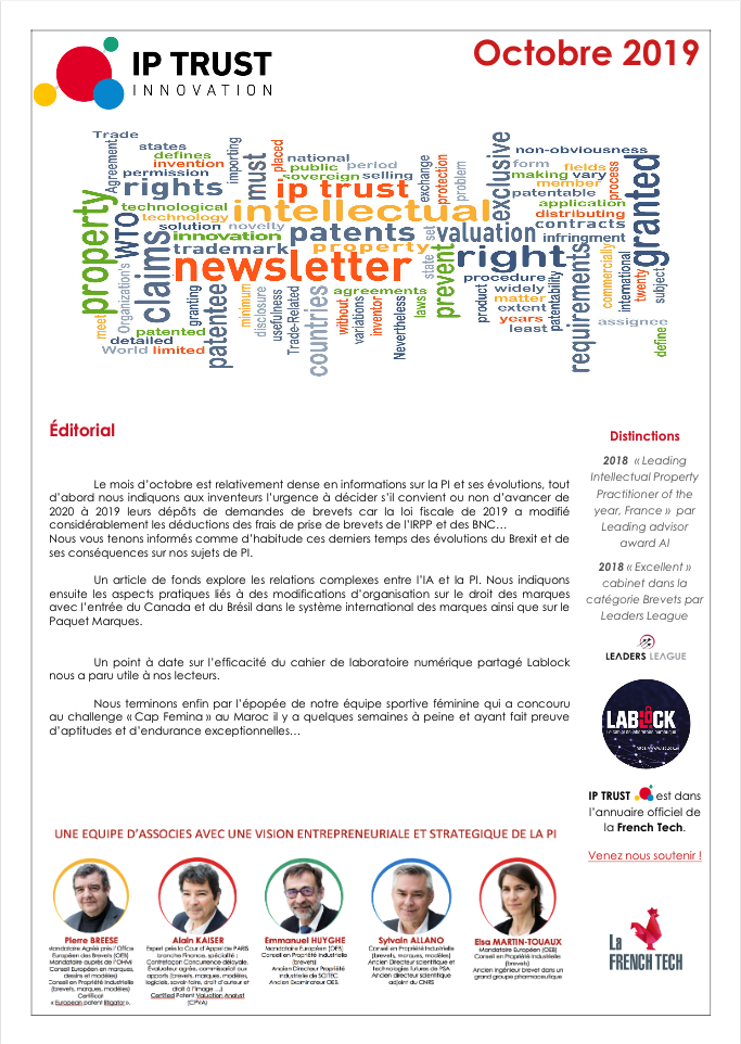 IPTRUST_Newsletter_Octobre2019