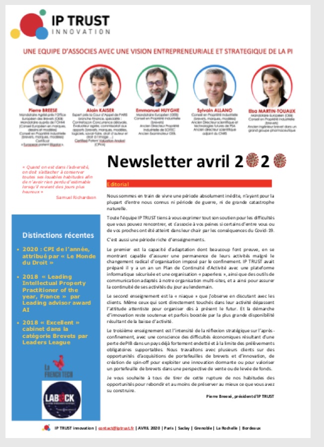 IPTRUST_Newsletter_Avril2020